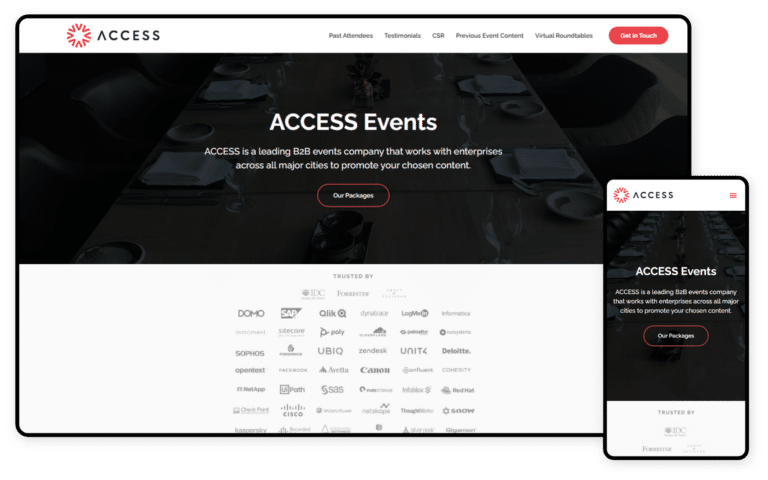 ACCESS Events APAC Website