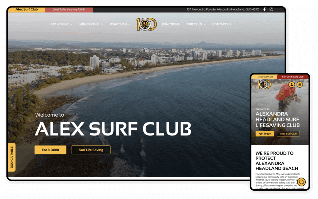 Alex Surf Club Website