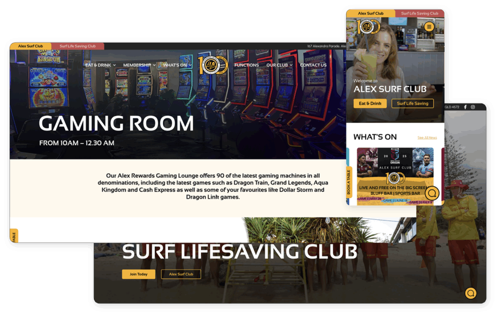 Alex Surf Club Website Redesign