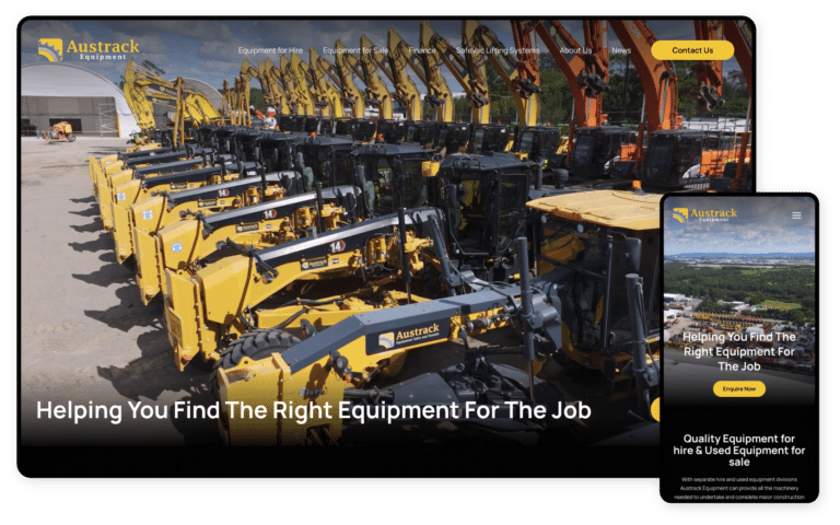 Austrack Equipment WordPress Website