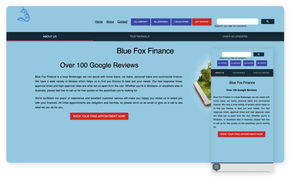 Blue Fox Finance Old Site