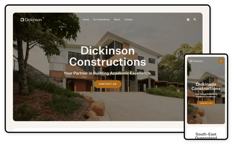 Dickinson Constructions Website
