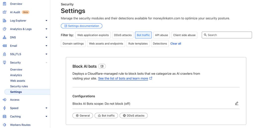 Disable AI Crawlers New Cloudflare