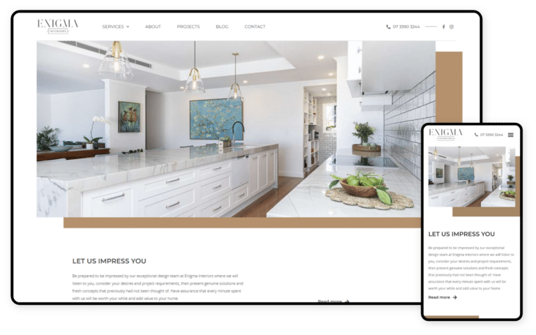 Enigma Interiors Website