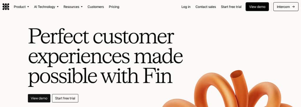 Fin AI Chatbot Website