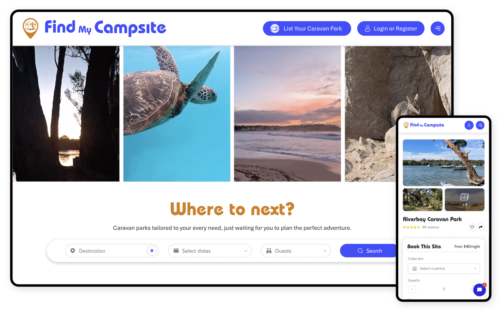 Find My Campsite Website