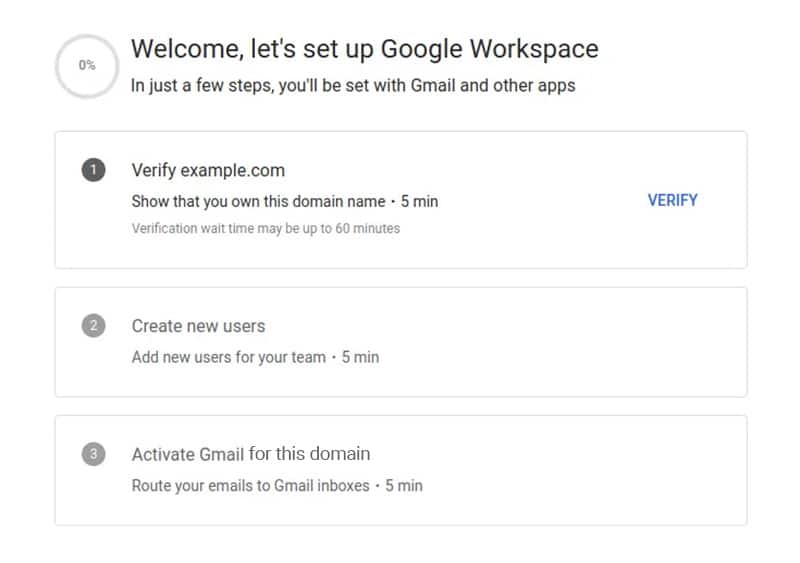 Google Workspace Domain Verification