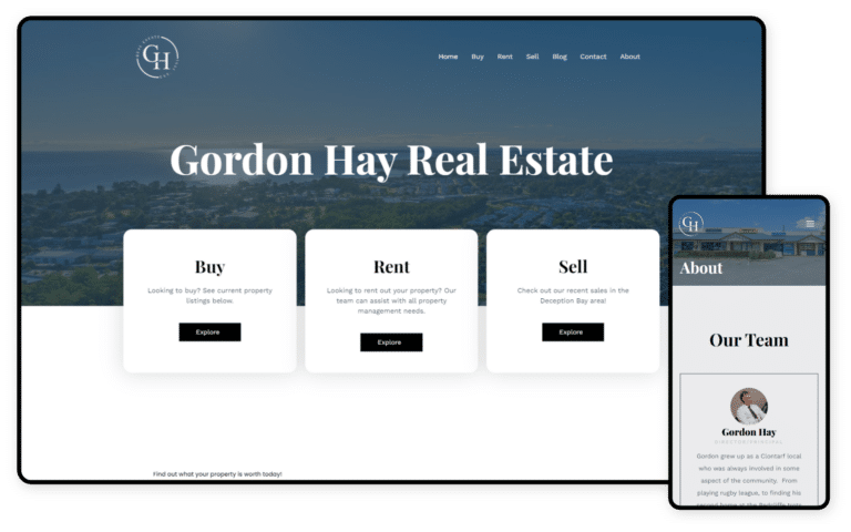 Gordon Hay Real Estate Website