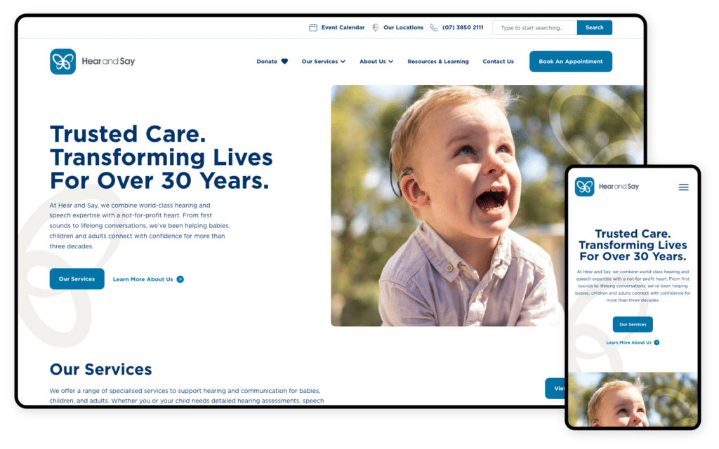 Hear and Say Website