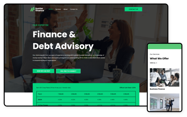 Hunter Finance Website
