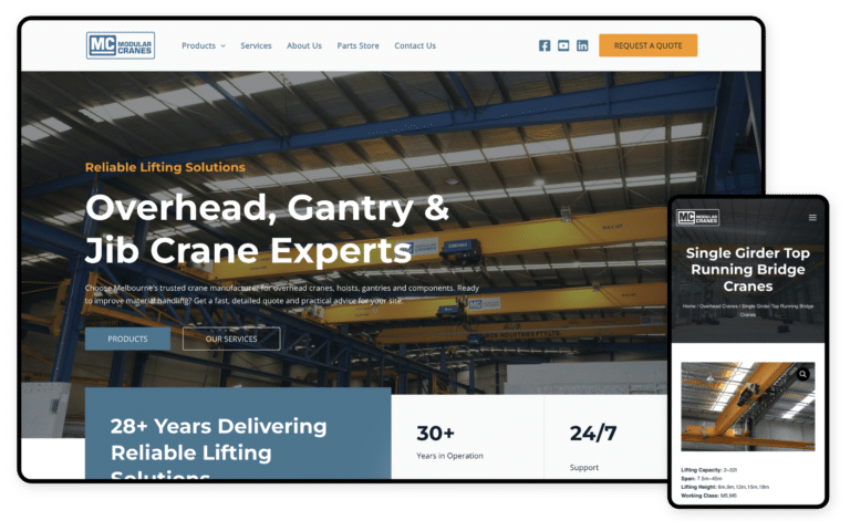 Modular Cranes Website