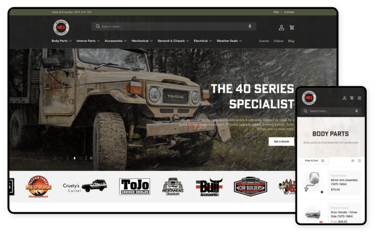 Mr Landcruiser Shopify Website