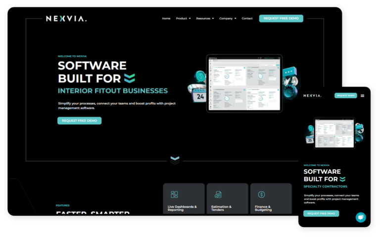 Nexvia SaaS Website