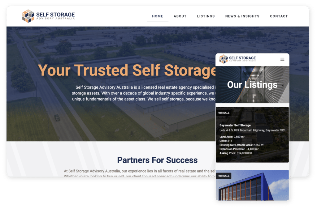 Old Self Storage Website