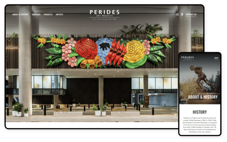 Perides Art Projects Website