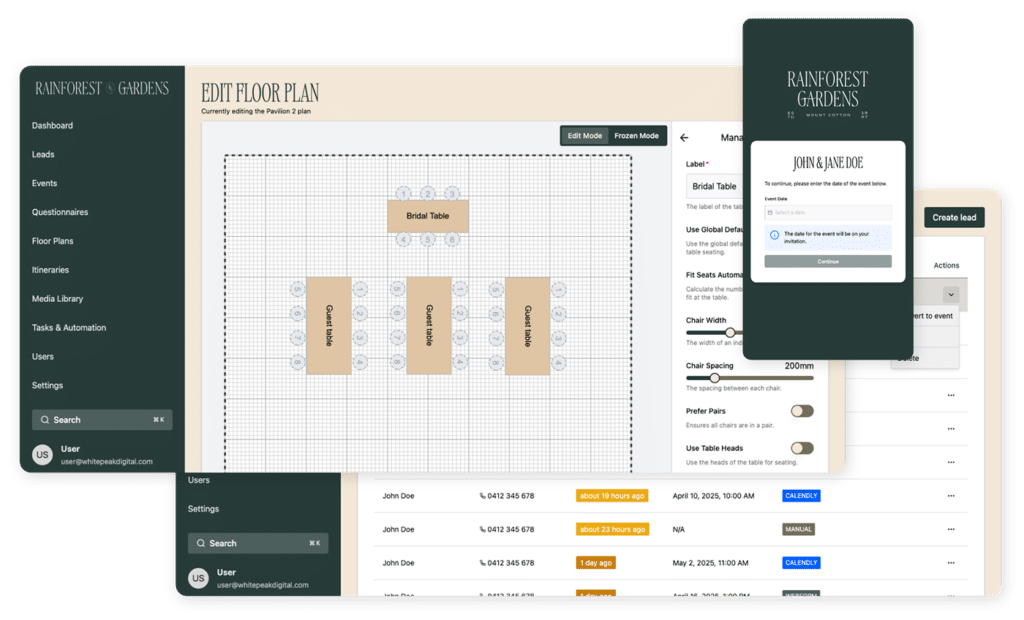 Rainforest Gardens Custom Web App