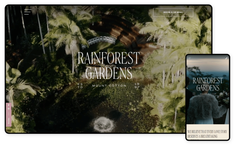 Rainforest Gardens Website