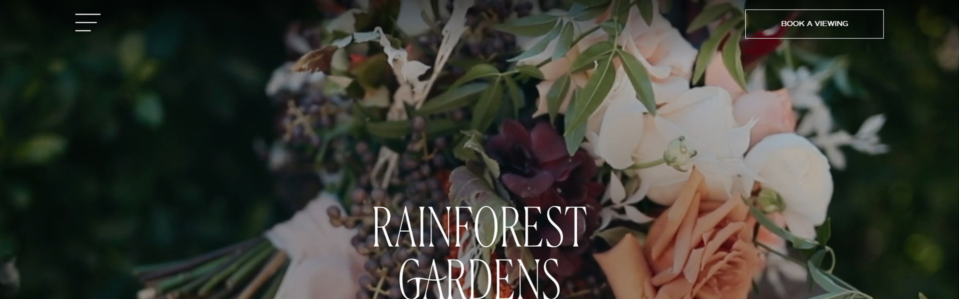 Rainforest Gardens Website Preview