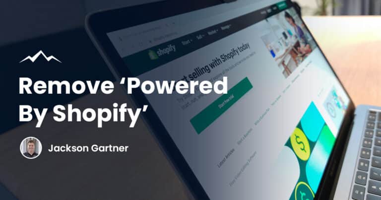 Remove Powered By Shopify