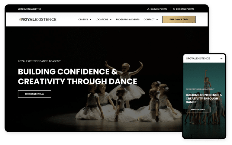 Royal Existence Dance Academy Website