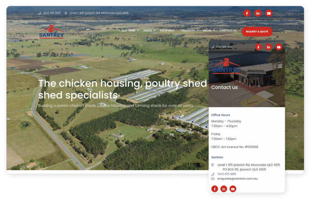 Santrev Old Website