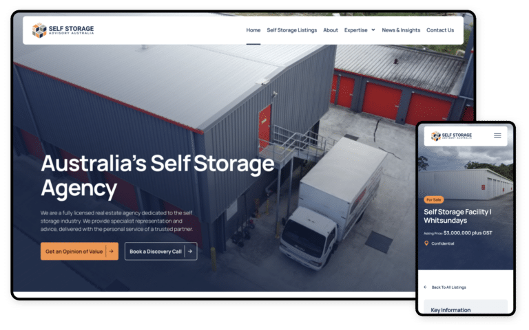 Self Storage Advisory Australia Website
