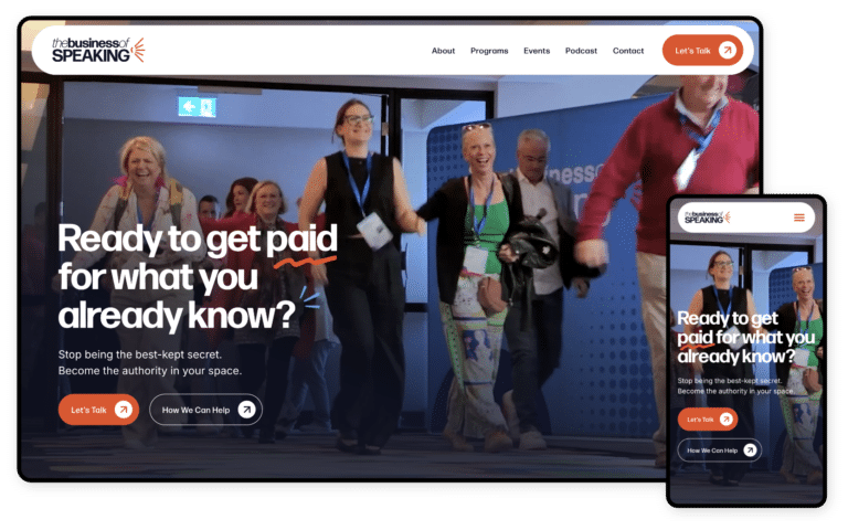 The Business Of Speaking Website