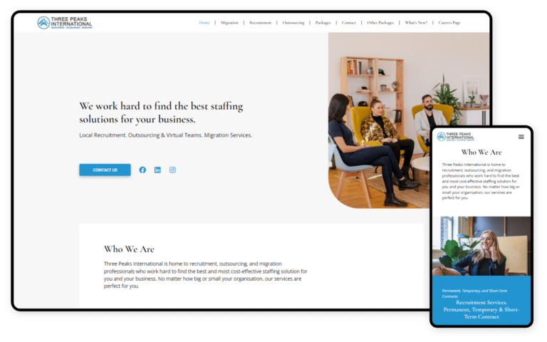 Three Peaks International Website