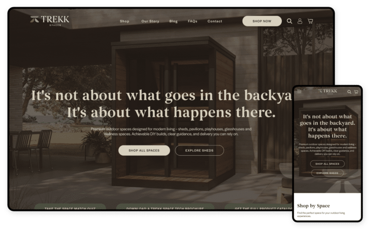 Trekk Spaces WooCommerce Website