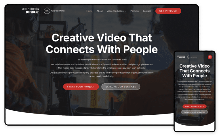 Video Production Brisbane Website