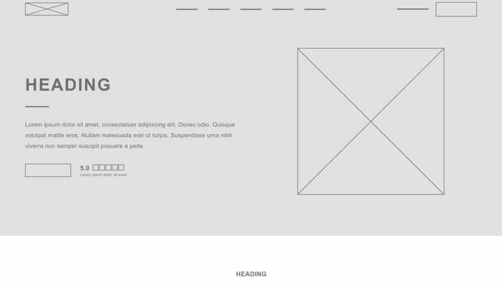 Website Wireframe Example