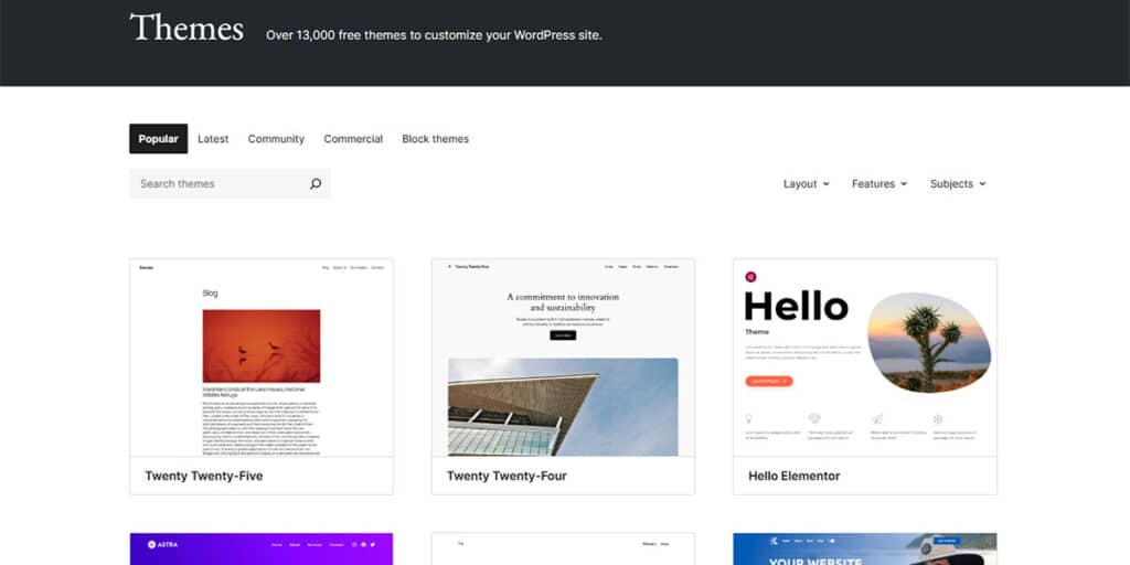 WordPress Theme Directory
