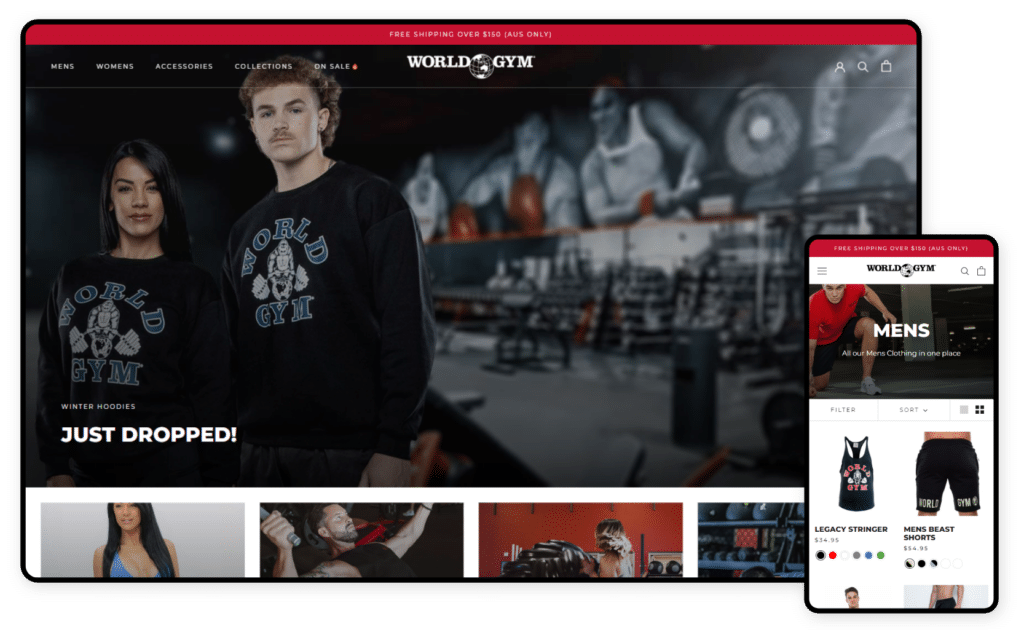 World Gym Australia Website